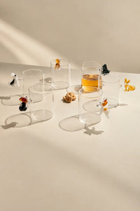 Studio Picnic Clear Glass Dog Pitcher