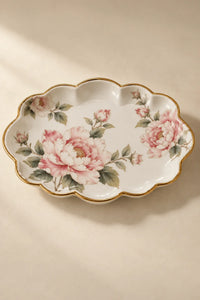 Still Current Sage Glass Serving Bowl