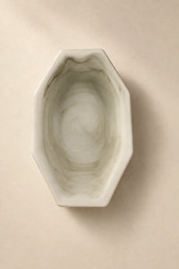 Still Current Sage Glass Serving Bowl