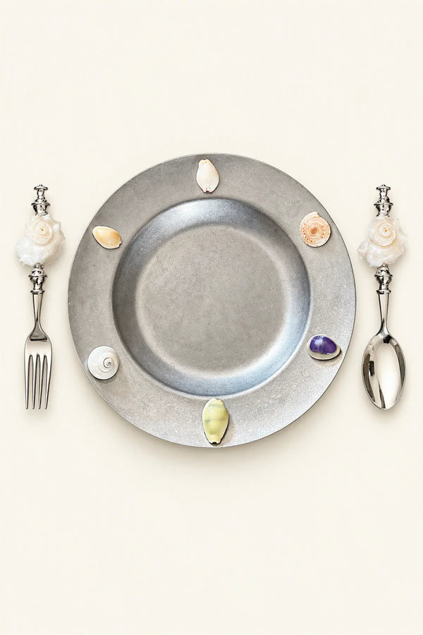Beachcomber Matte Stainless Steel Plate