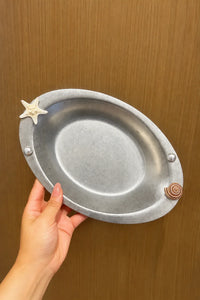 Beachcomber Matte Stainless Steel Plate