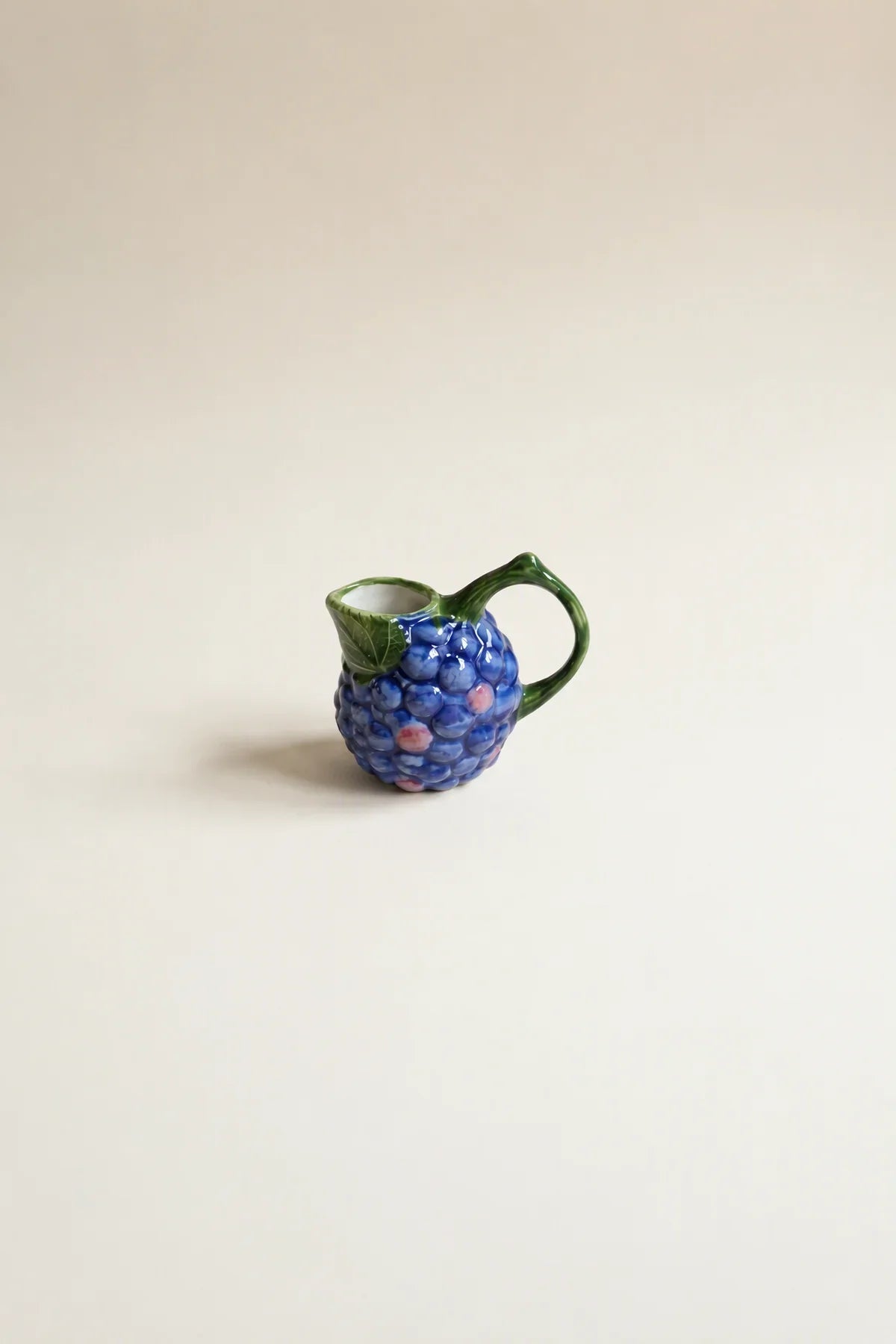 Wild Bramble White Ceramic Teapot