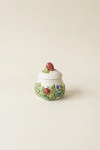 Wild Bramble White Ceramic Teapot