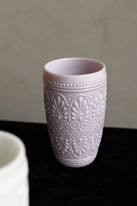 Garden Border Lavender Glass Flower Vase