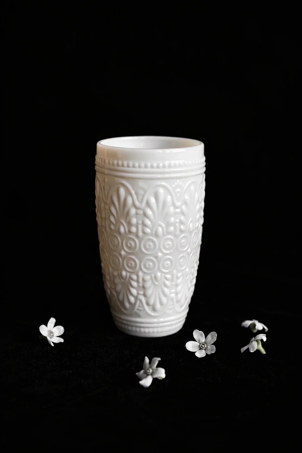 Garden Border Lavender Glass Flower Vase