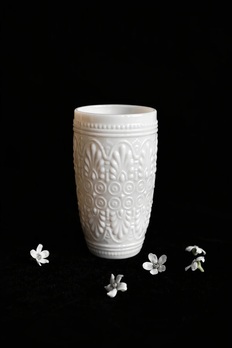 Garden Border Lavender Glass Flower Vase