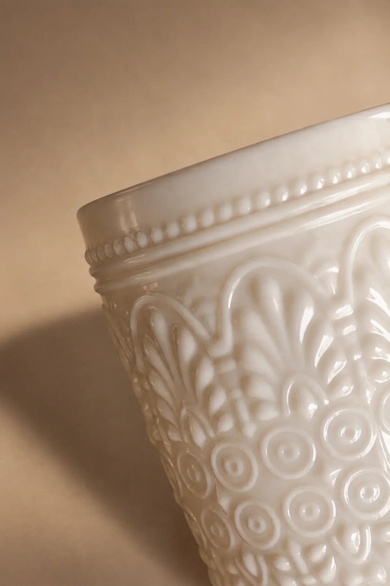 Garden Border Lavender Glass Flower Vase