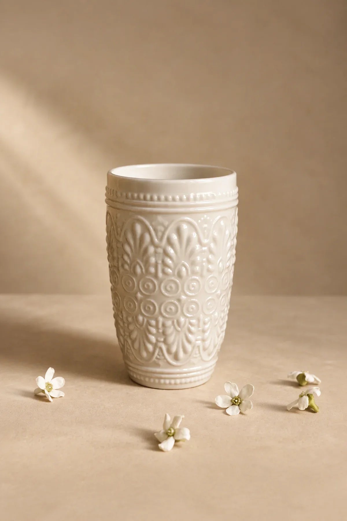 Garden Border Lavender Glass Flower Vase