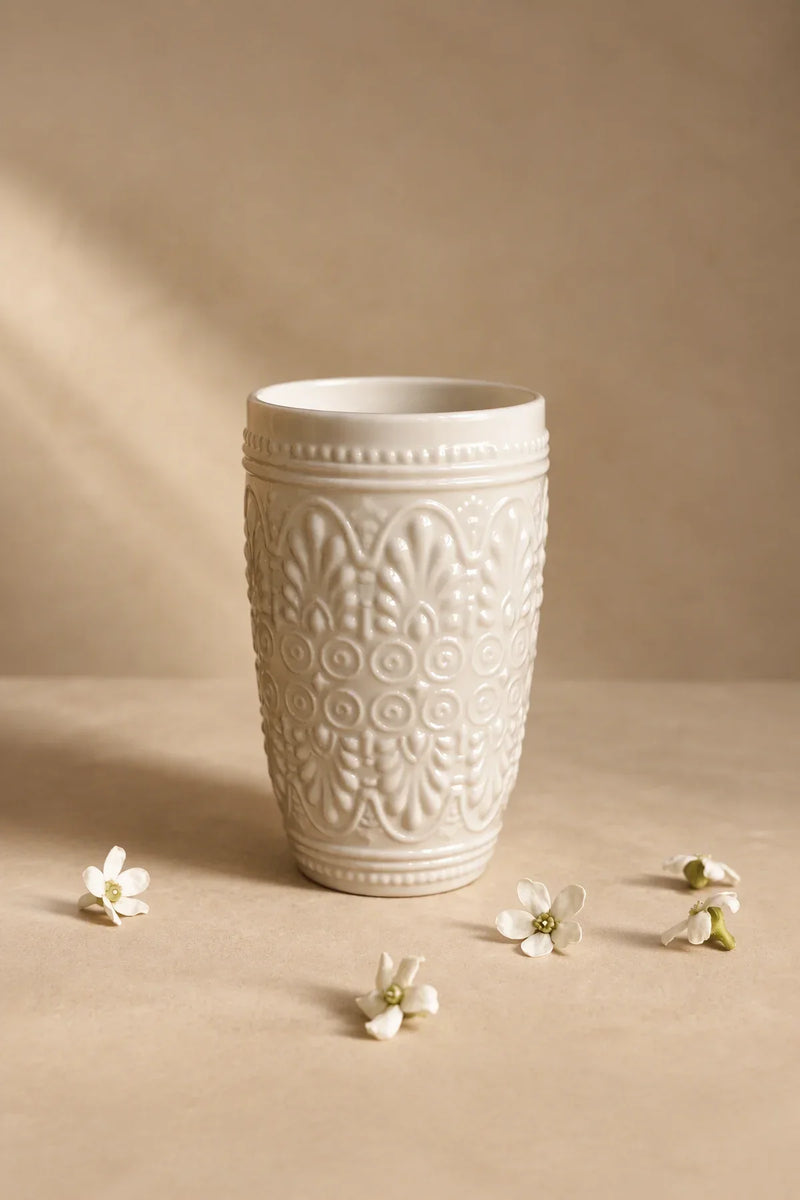 Garden Border Lavender Glass Flower Vase