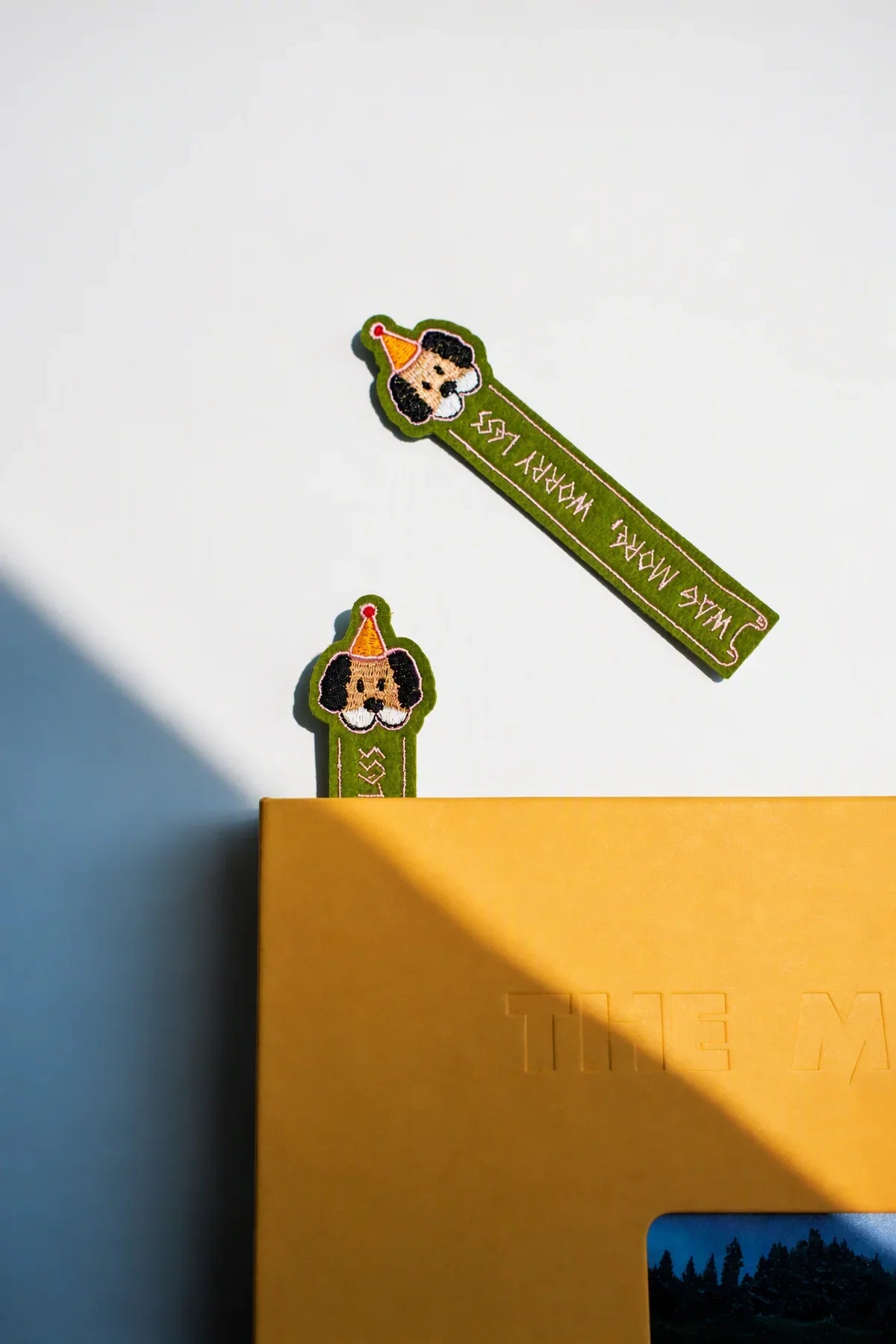 Pet Parade Multi-Color Embroidered Felt Bookmark
