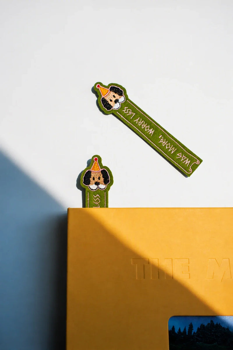 Pet Parade Multi-Color Embroidered Felt Bookmark