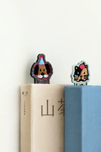 Pet Parade Multi-Color Embroidered Felt Bookmark
