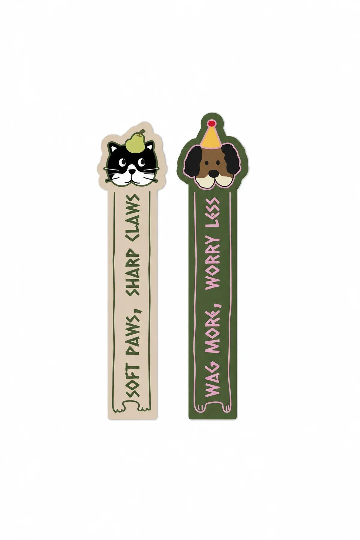 Pet Parade Multi-Color Embroidered Felt Bookmark