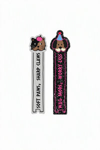 Pet Parade Multi-Color Embroidered Felt Bookmark