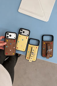 Buckle Up Tonal Leather-Look Phone Case