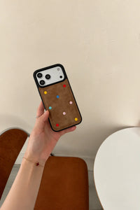 Buckle Up Tonal Leather-Look Phone Case