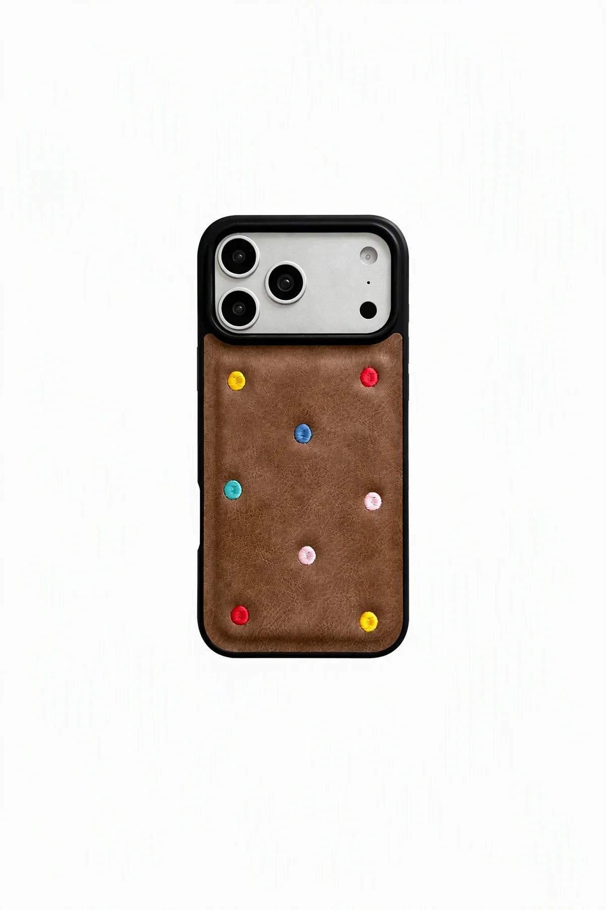 Buckle Up Tonal Leather-Look Phone Case
