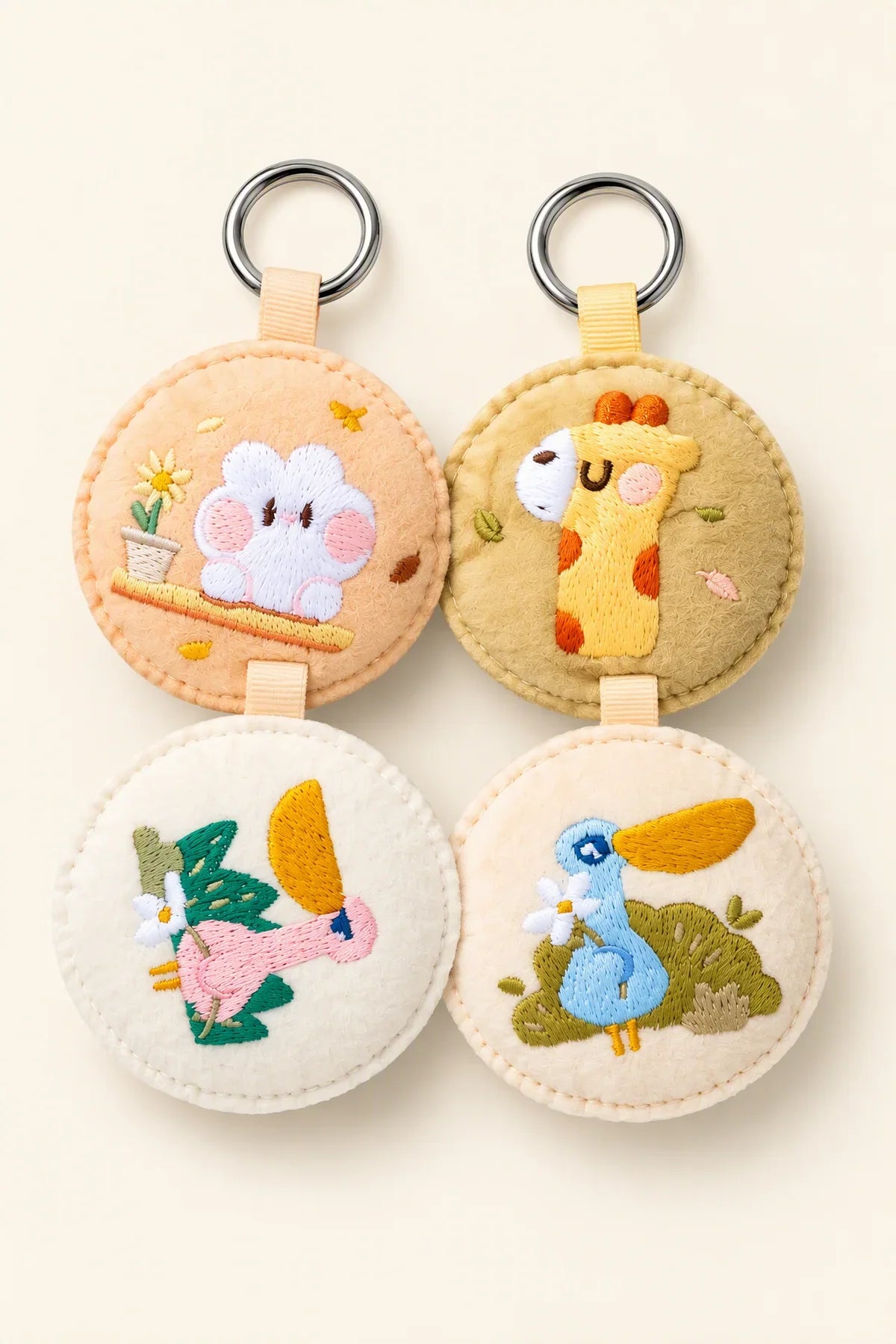 Little Moment Multi-Color Felt Bag Charm