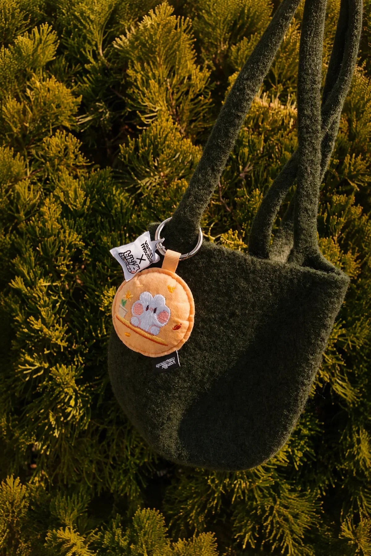 Little Moment Multi-Color Felt Bag Charm