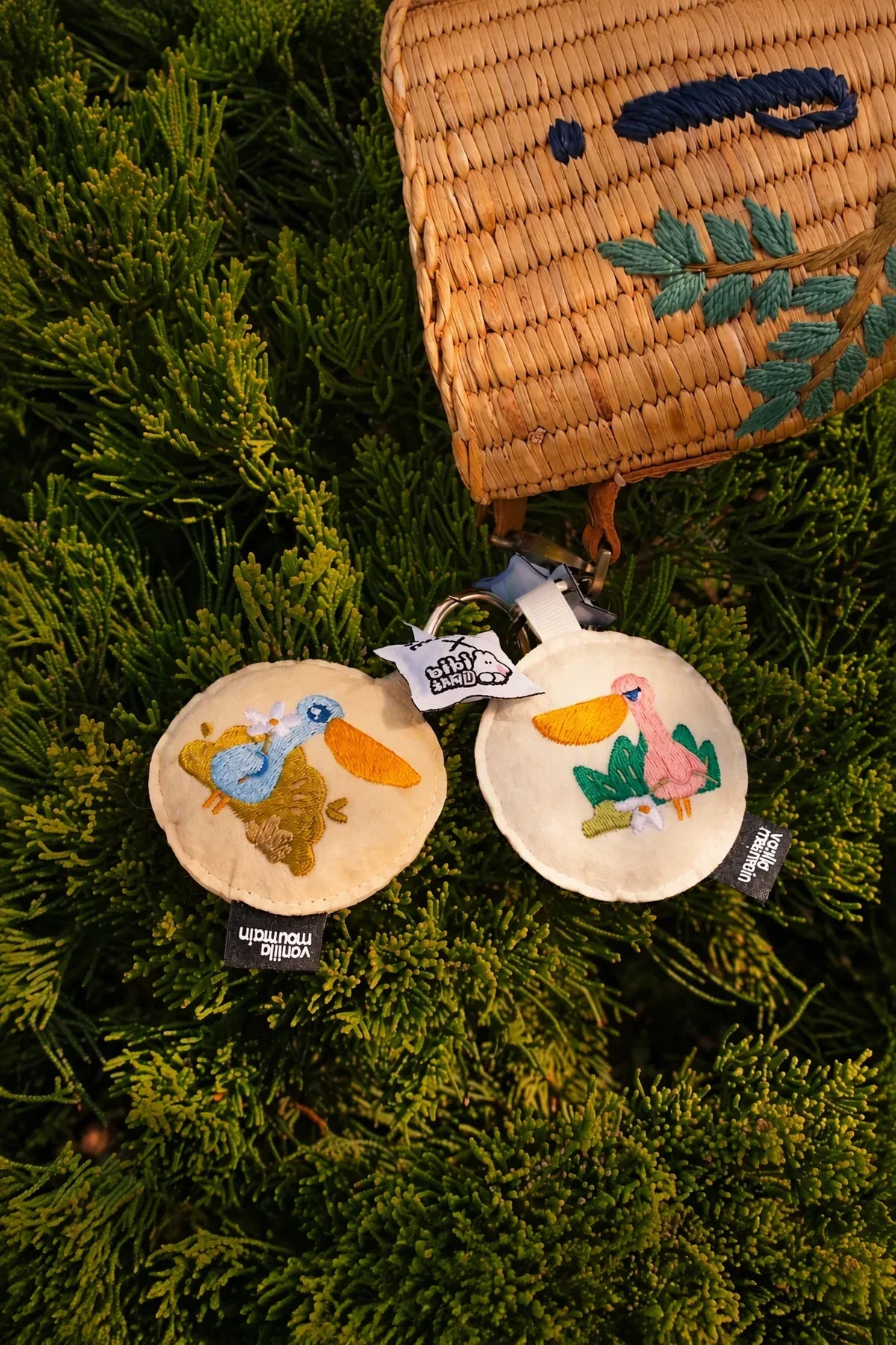 Little Moment Multi-Color Felt Bag Charm