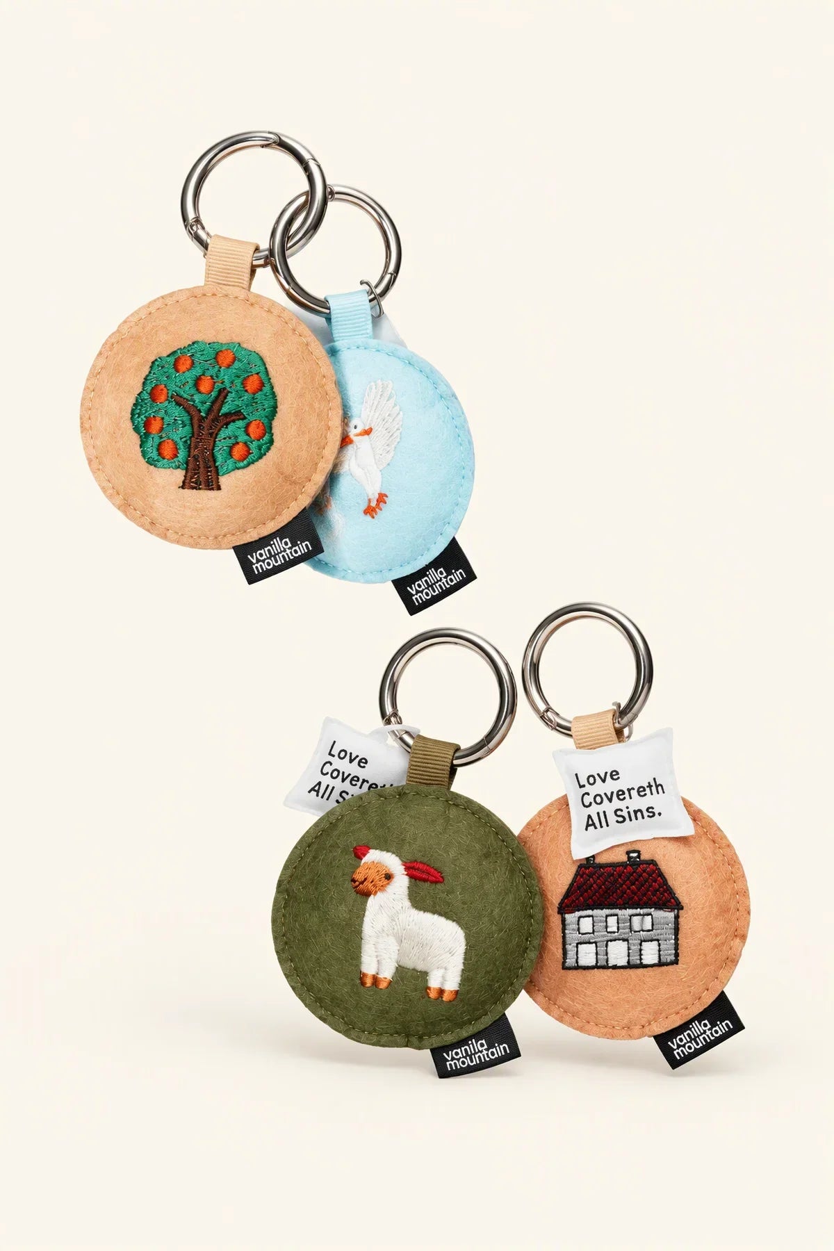 Pastoral Poem Multi-Tone Felt Bag Charm