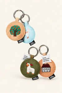 Pastoral Poem Multi-Tone Felt Bag Charm