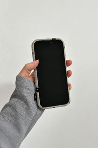 Meadow Hour Grey Fabric Phone Case