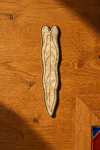Greenhouse Note Embroidered Organza Bookmark