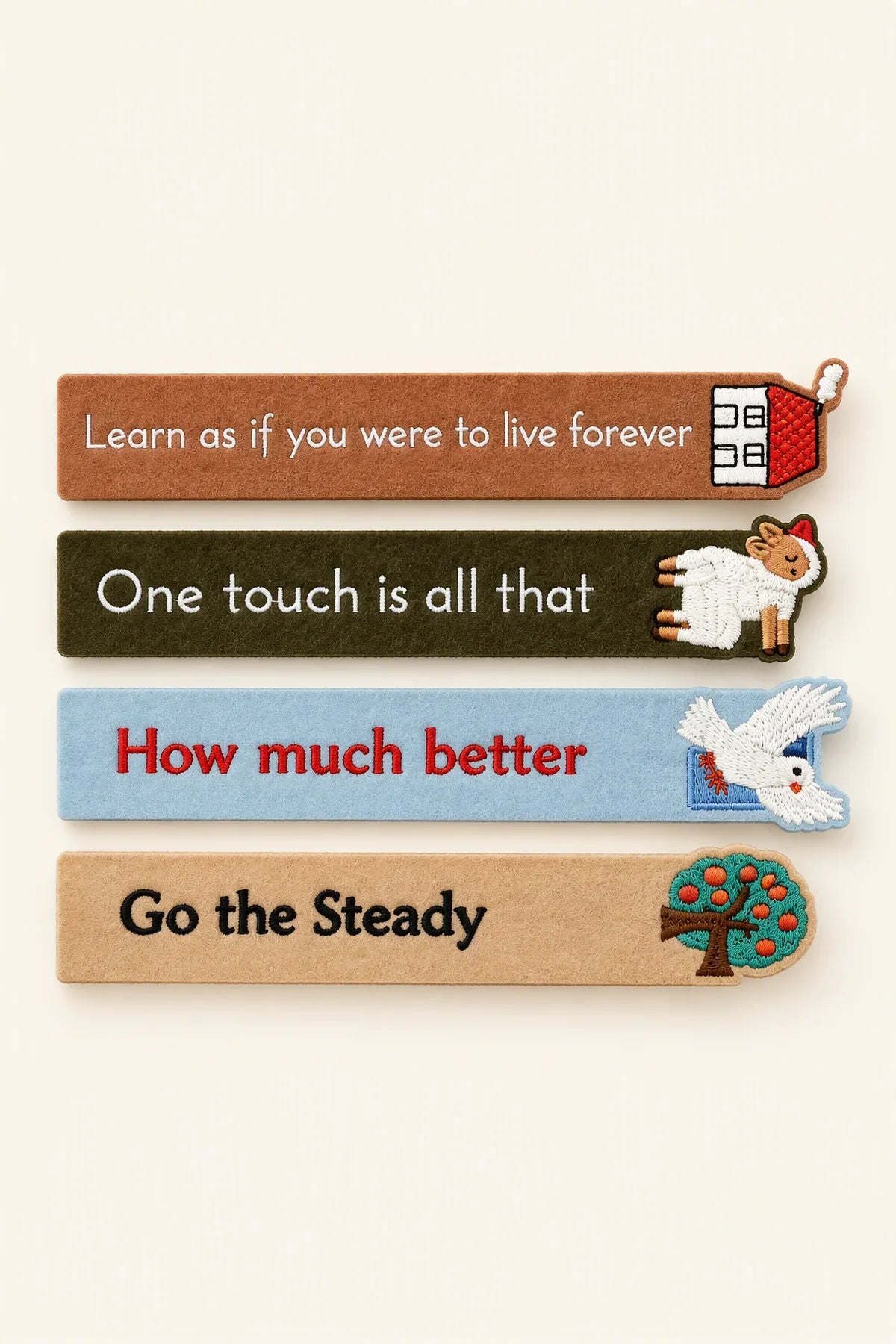 Storybook Wisdom Multi-Color Felt Bookmark