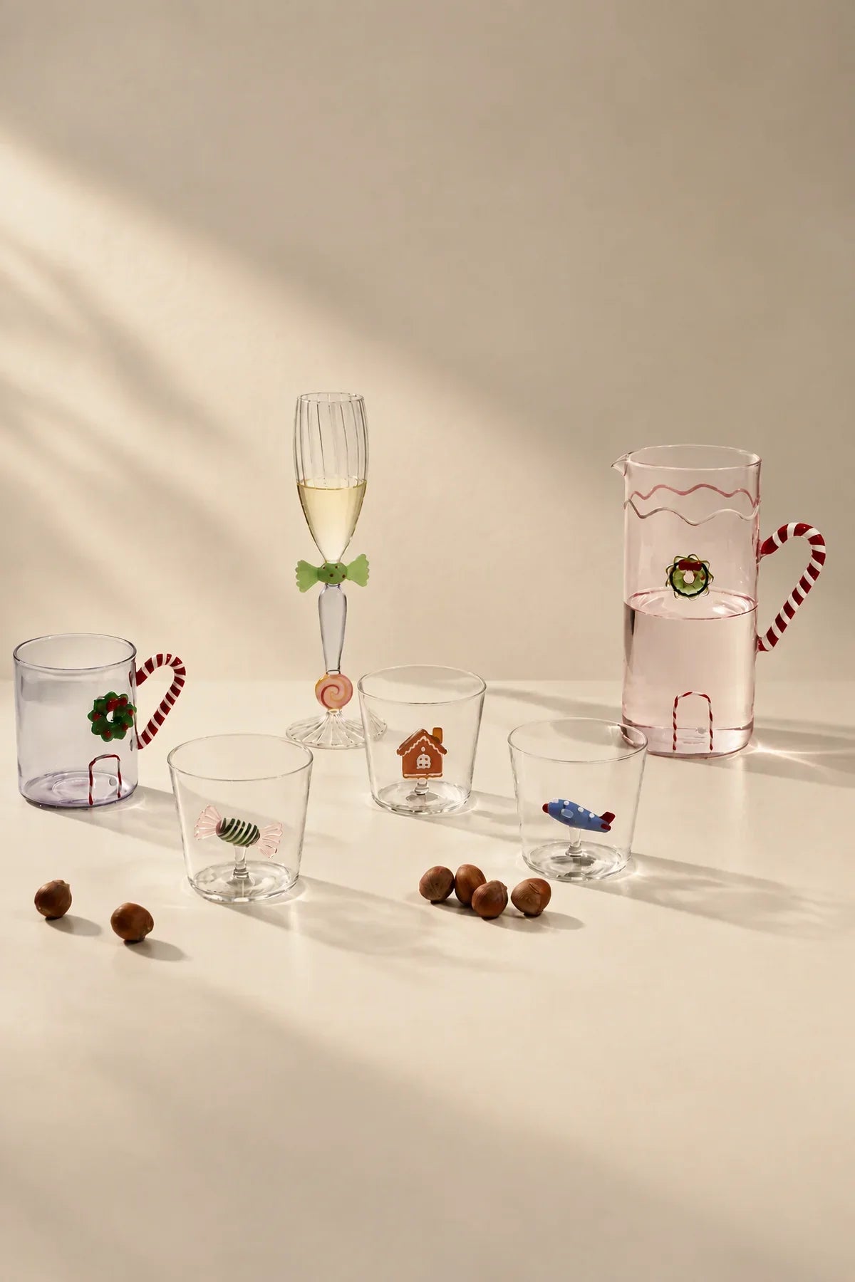 Confectionary Dream Multi-Color Glass Glassware Collection
