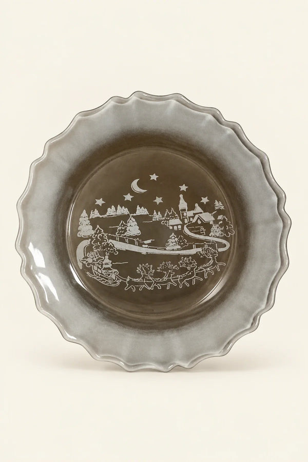 Moonlit Carol Clear Frosted Glass Tableware