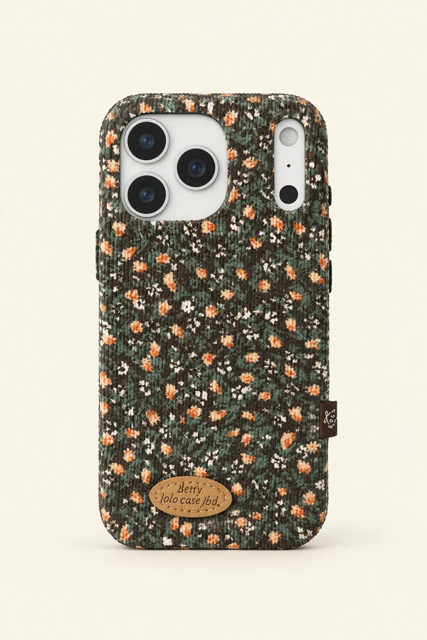 Light Outerwear Floral Corduroy Phone Case