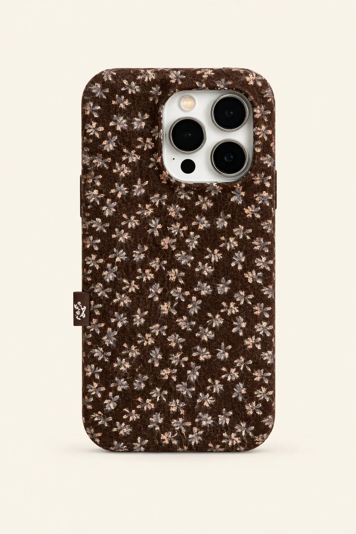Winter Garden Brown Fabric Phone Case