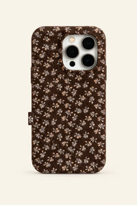 Winter Garden Brown Fabric Phone Case