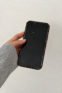 Winter Garden Brown Fabric Phone Case