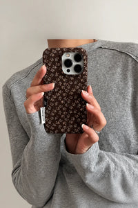 Winter Garden Brown Fabric Phone Case