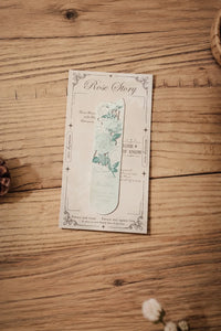 Midnight Bloom Silver-Etched Metal Bookmark