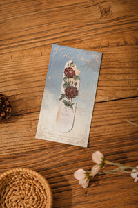 Midnight Bloom Silver-Etched Metal Bookmark