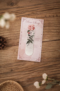 Midnight Bloom Silver-Etched Metal Bookmark