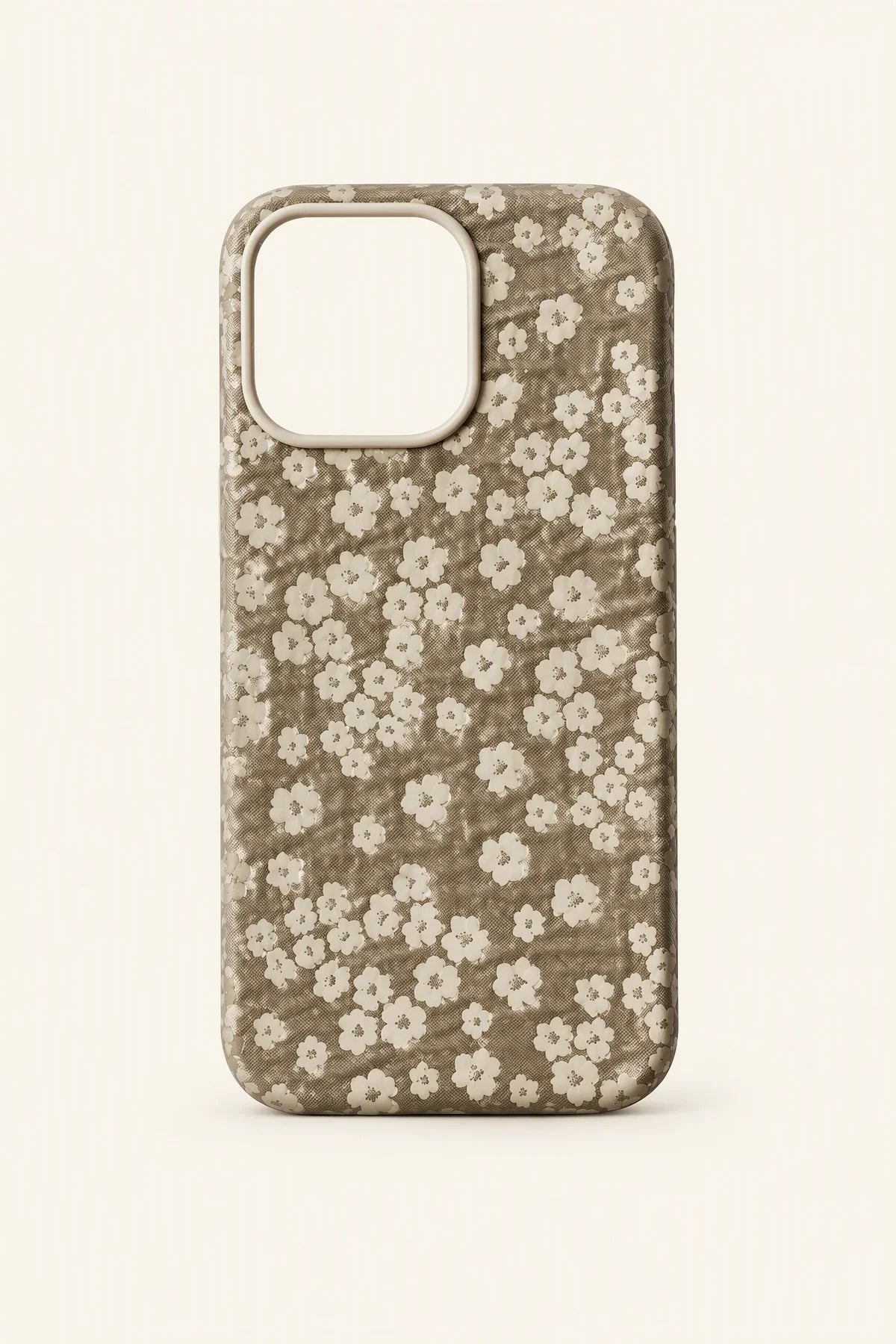 Moonlit Garden Silver Fabric Phone Case