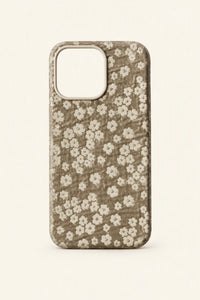 Moonlit Garden Silver Fabric Phone Case