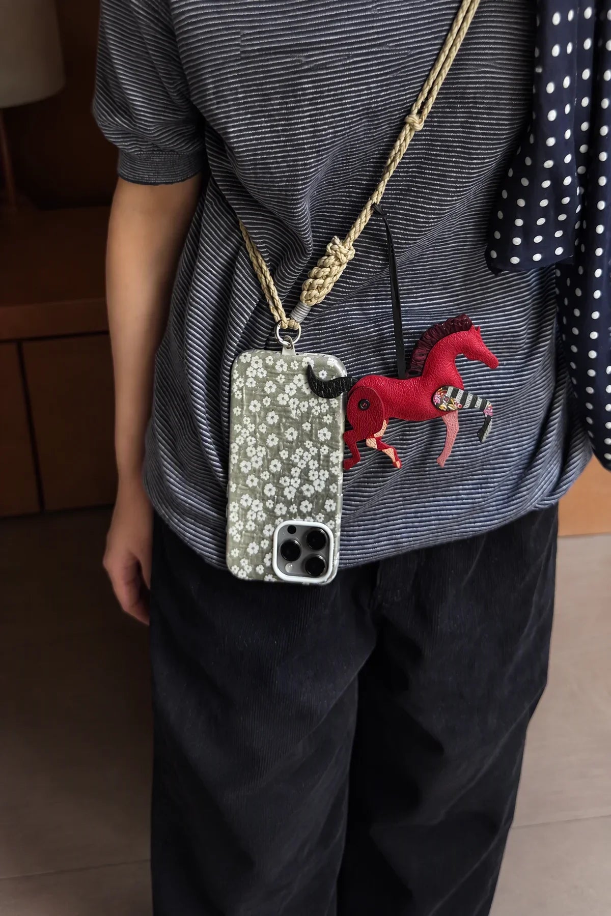 Moonlit Garden Silver Fabric Phone Case