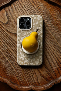 Moonlit Garden Silver Fabric Phone Case