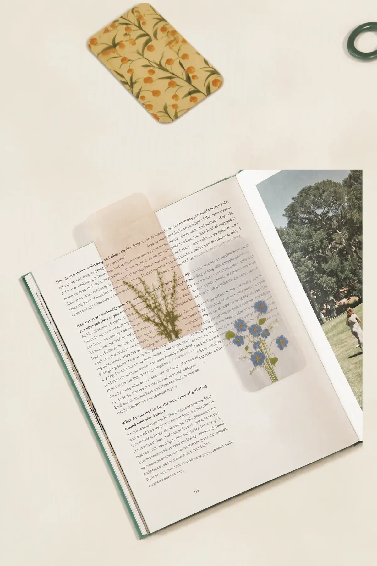 Meadow Hour Botanical Acrylic Bookmark Set