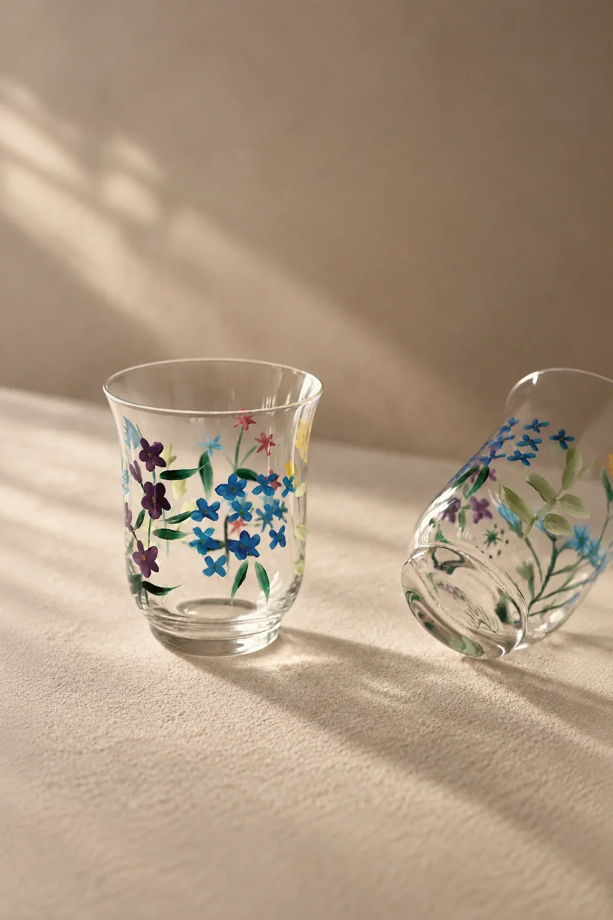 Meadow Hour Clear Glass Tumbler