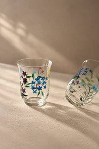 Meadow Hour Clear Glass Tumbler