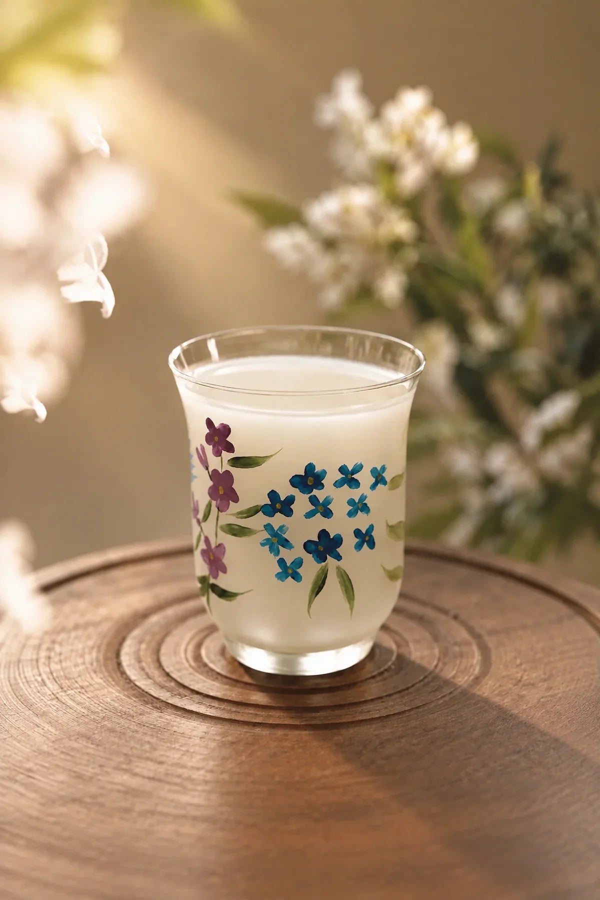 Meadow Hour Clear Glass Tumbler