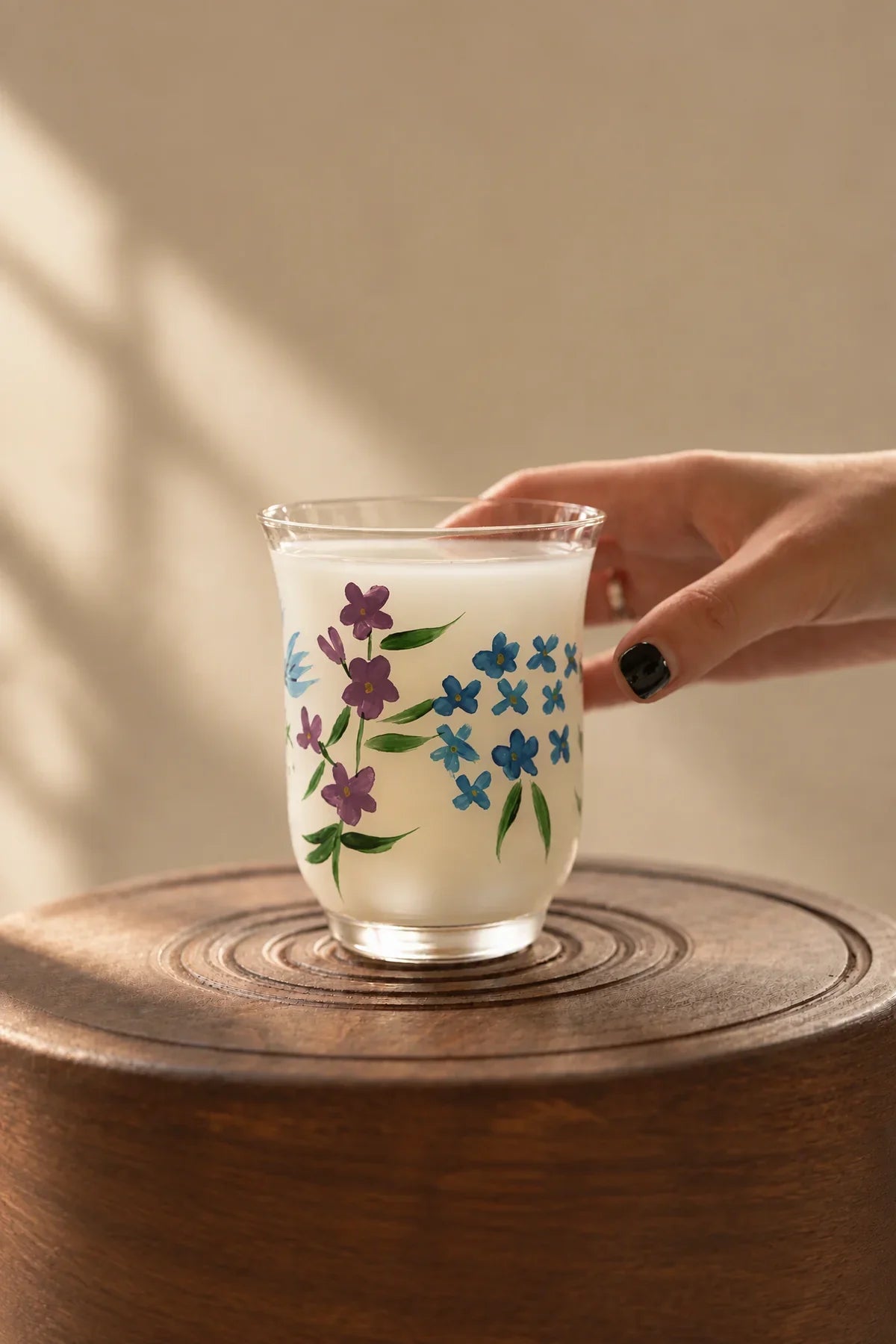 Meadow Hour Clear Glass Tumbler