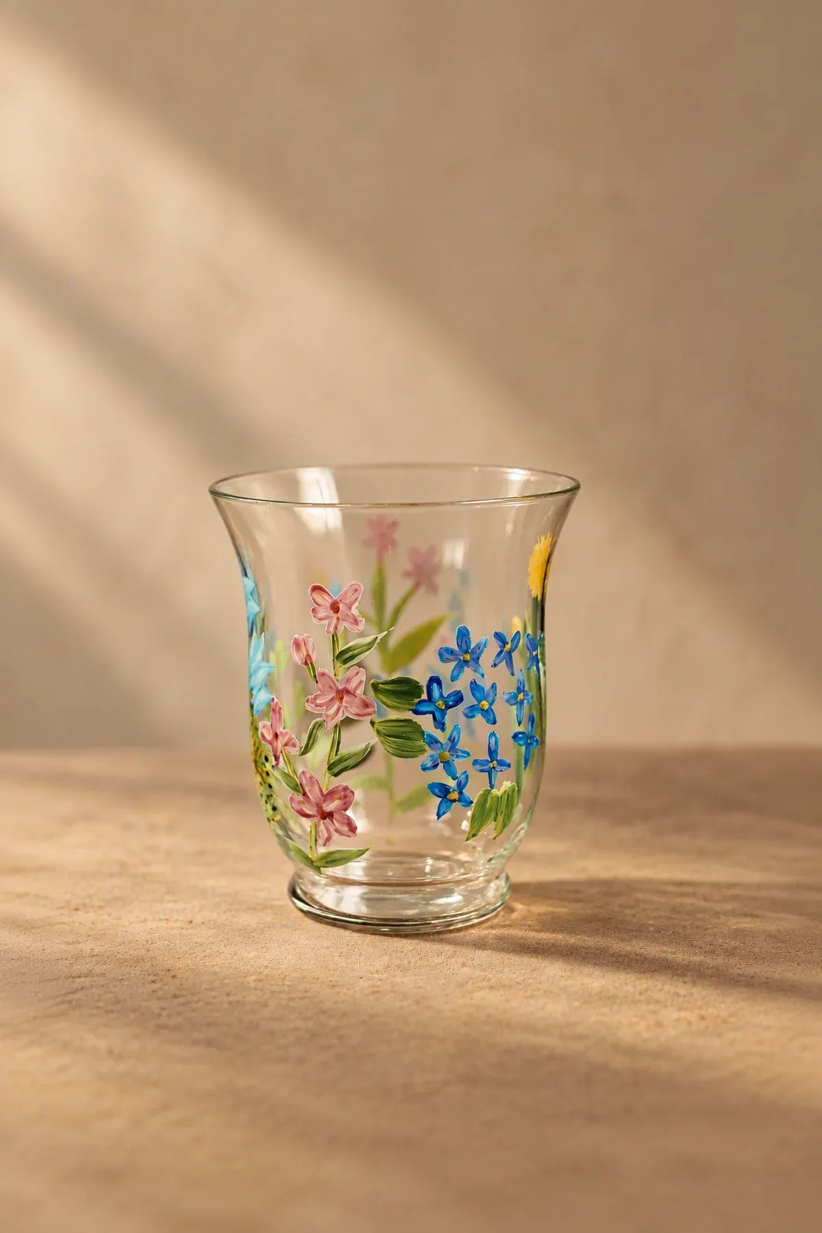 Meadow Hour Clear Glass Tumbler