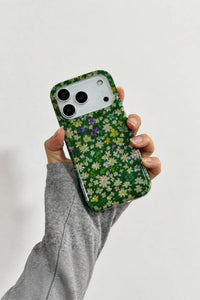 Midnight Meadow Glitter Plastic Phone Case